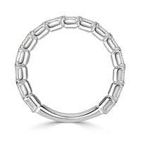 1.50ct Emerald Cut Diamond Wedding Band in Platinum