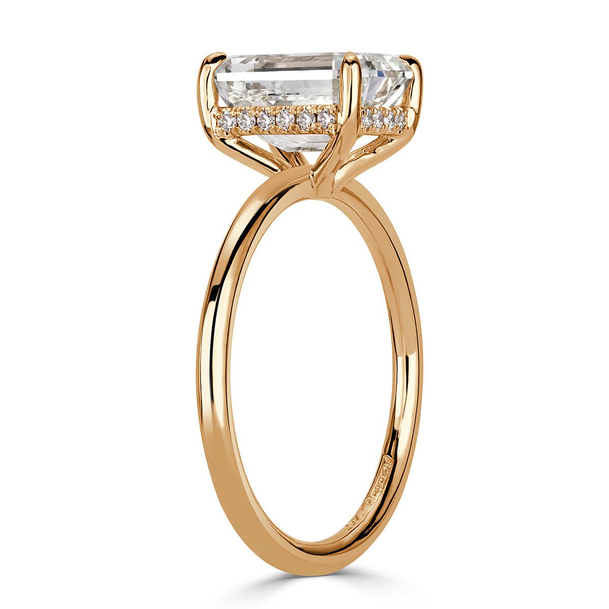 3.10ct Emerald Cut Diamond Engagement Ring