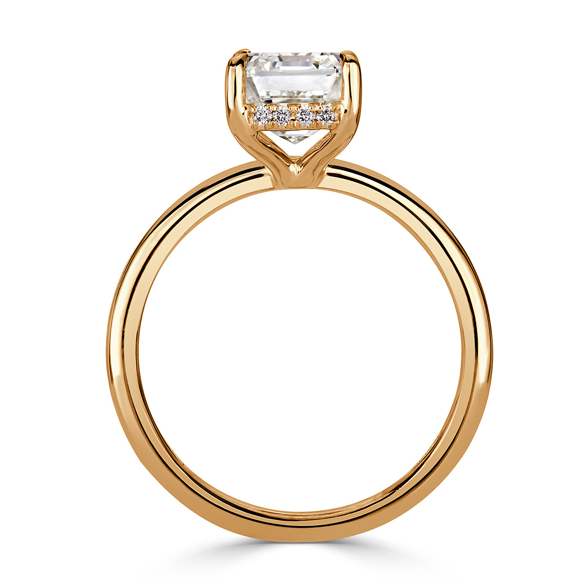 3.10ct Emerald Cut Diamond Engagement Ring