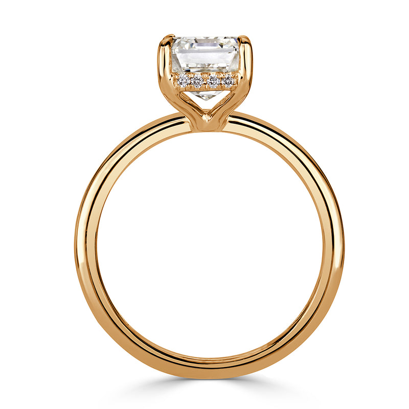 3.10ct Emerald Cut Diamond Engagement Ring