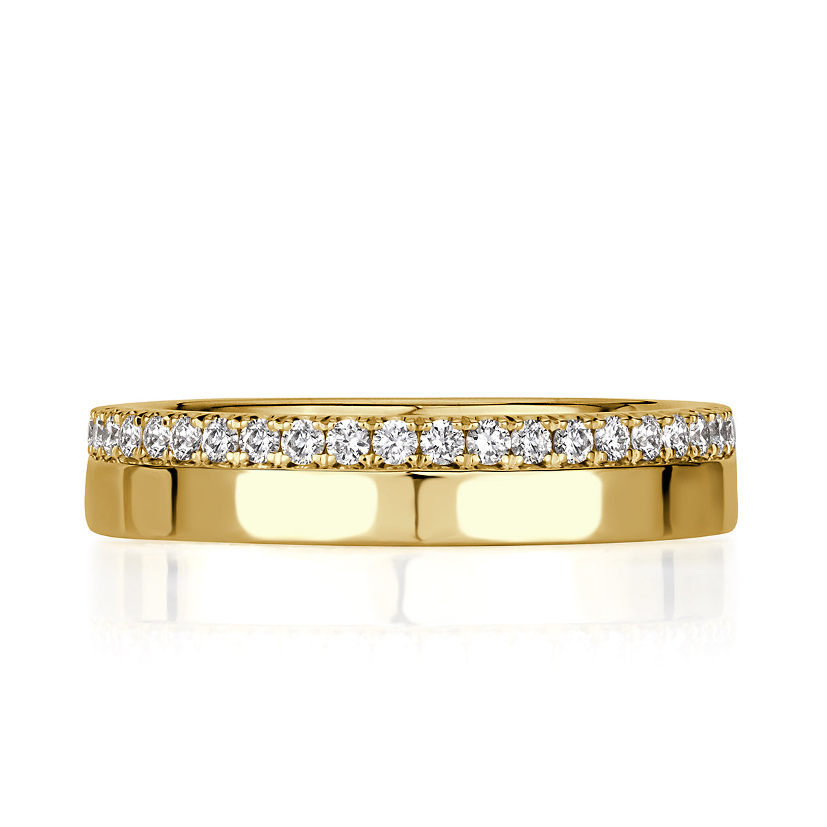 0.48ct Round Brilliant Cut Diamond Eternity Band in 18k Yellow Gold