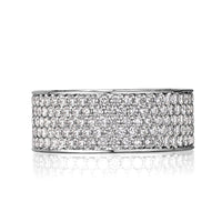3.85ct Round Brilliant Cut Diamond Eternity Band in Platinum