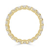 1.13ct Emerald Cut Diamond Eternity Band in 18k Yellow Gold