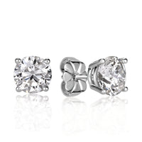 2.00ct Round Brilliant Cut Diamond Stud Earrings