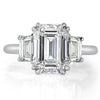4.22ct Emerald Cut Diamond Engagement Ring