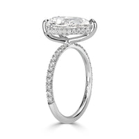 3.25ct Pear Shape Diamond Engagement Ring
