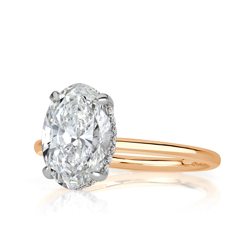 2.60ct Oval Cut Diamond Engagement Ring