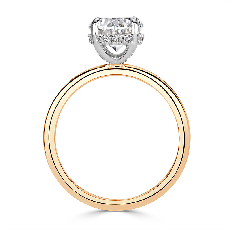 2.60ct Oval Cut Diamond Engagement Ring