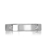 0.45ct Princess Cut Diamond Men's Wedding Band in Platinum