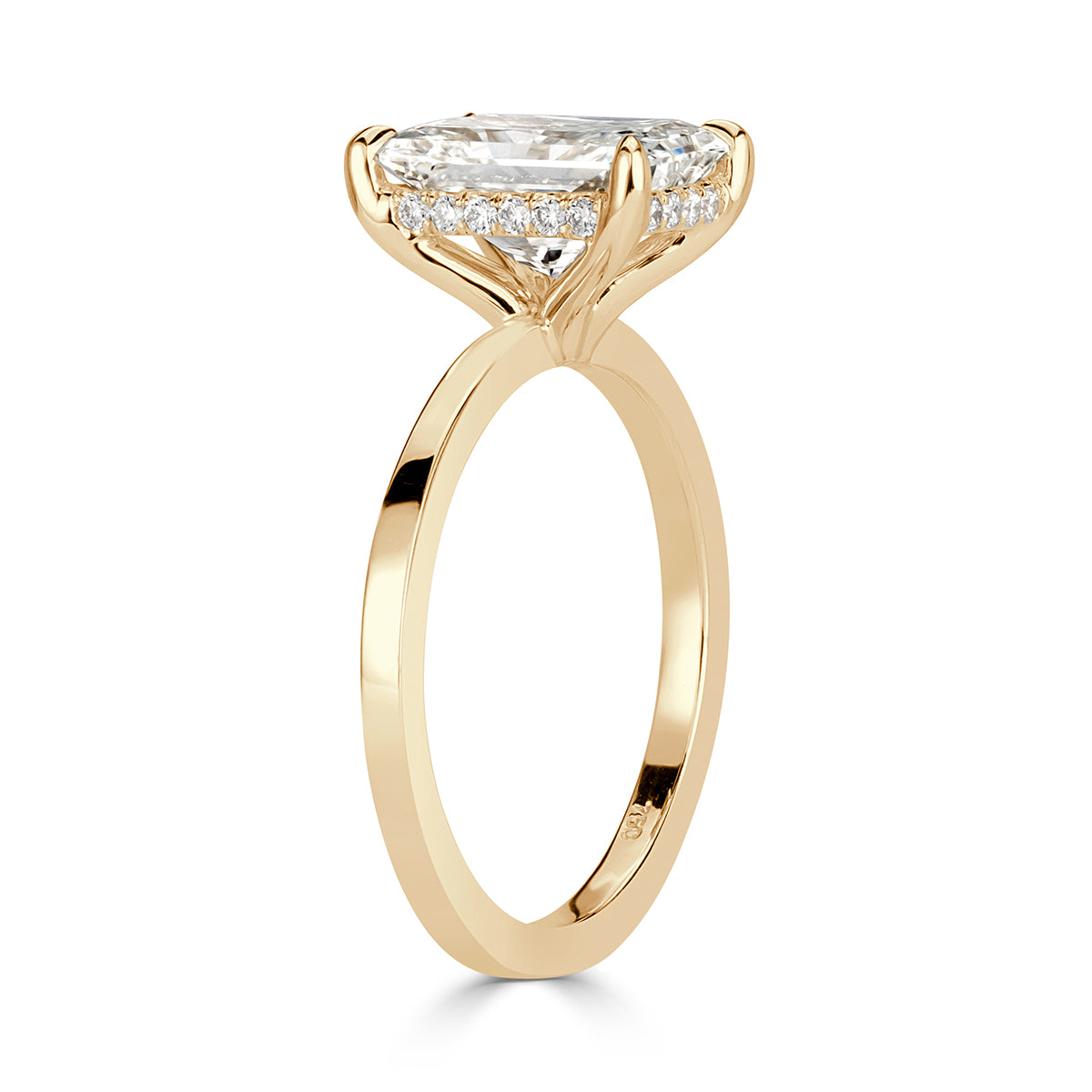 2.63ct Radiant Cut Diamond Engagement Ring