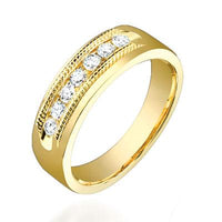 0.60ct Round Brilliant Cut Diamond Men's Wedding Band