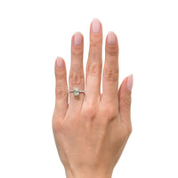 1.85ct Pear Shaped Diamond Engagement Ring