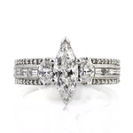 2.20ct Marquise Diamond Engagement Ring