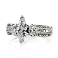 2.20ct Marquise Diamond Engagement Ring