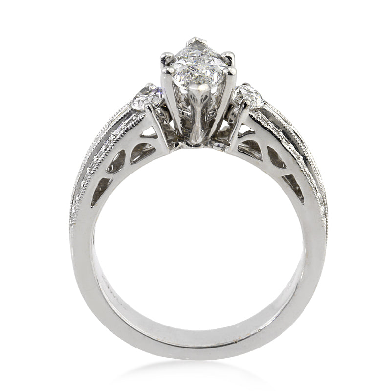 2.20ct Marquise Diamond Engagement Ring