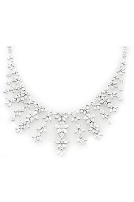 21.53ct Trillion Cut, Marquise and Round Diamond Necklace