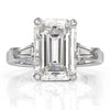 5.89ct Emerald Cut Diamond Engagement Ring