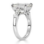5.89ct Emerald Cut Diamond Engagement Ring