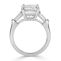 5.89ct Emerald Cut Diamond Engagement Ring