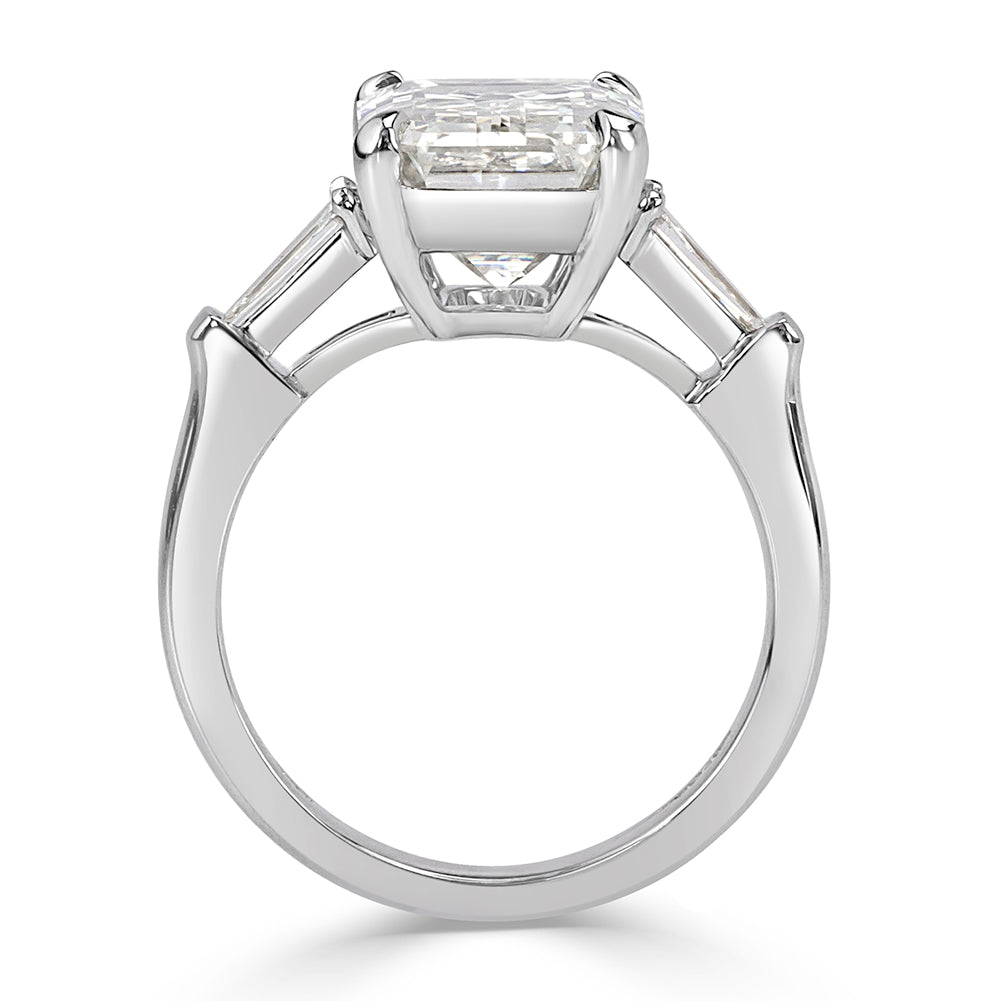 5.89ct Emerald Cut Diamond Engagement Ring