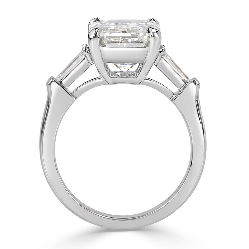 5.89ct Emerald Cut Diamond Engagement Ring