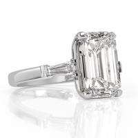 5.89ct Emerald Cut Diamond Engagement Ring
